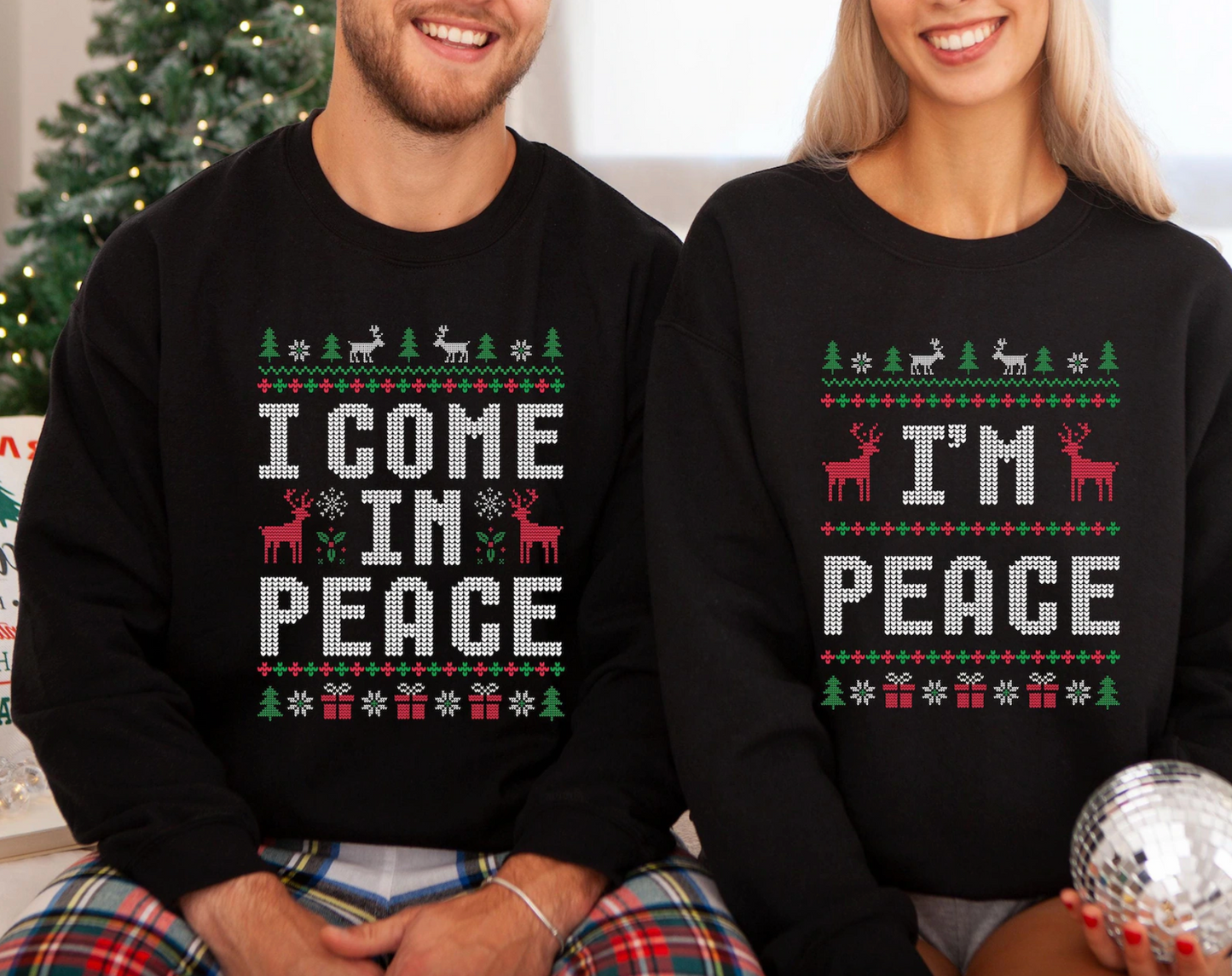 I Come In Peace Sweatshirts Set