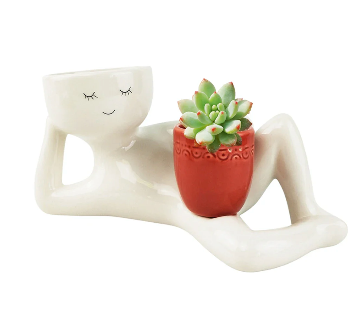 Funny Planter Pots with Drainage Hole
