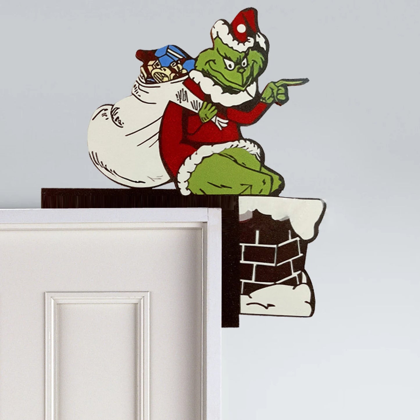 Grinch Door Corner Decor