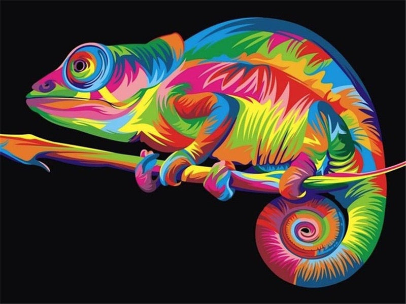 Neon Animals Paint By Number
