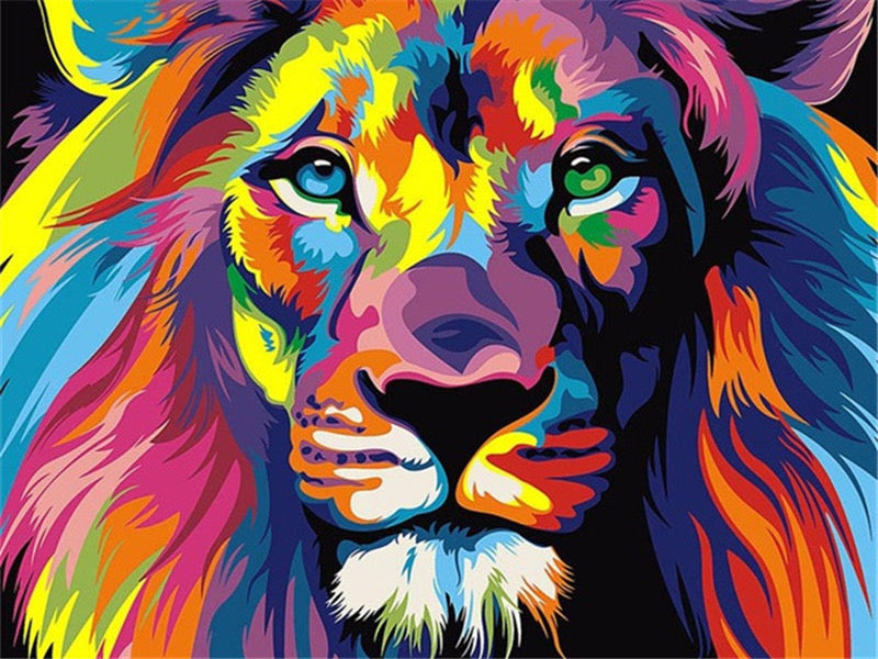 Neon Animals Paint By Number