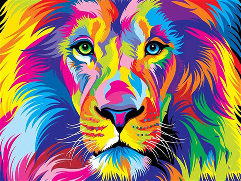 Neon Animals Paint By Number