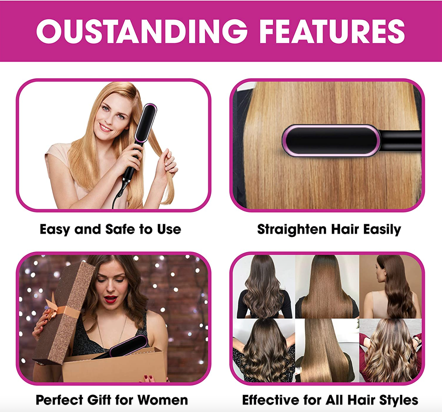 Hair Straightening Brush