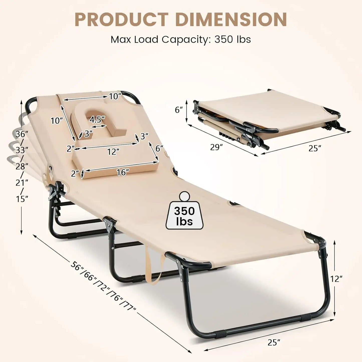 Face Down Tanning Chair