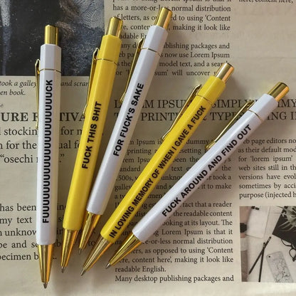 Fresh out of F*cks / Motivational Pen Set