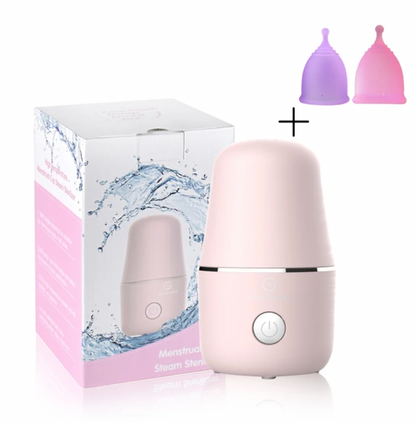 Menstrual Cup Steamer + 2 Menstrual Cups