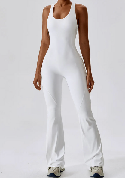 Backless Ruched Jumpsuit