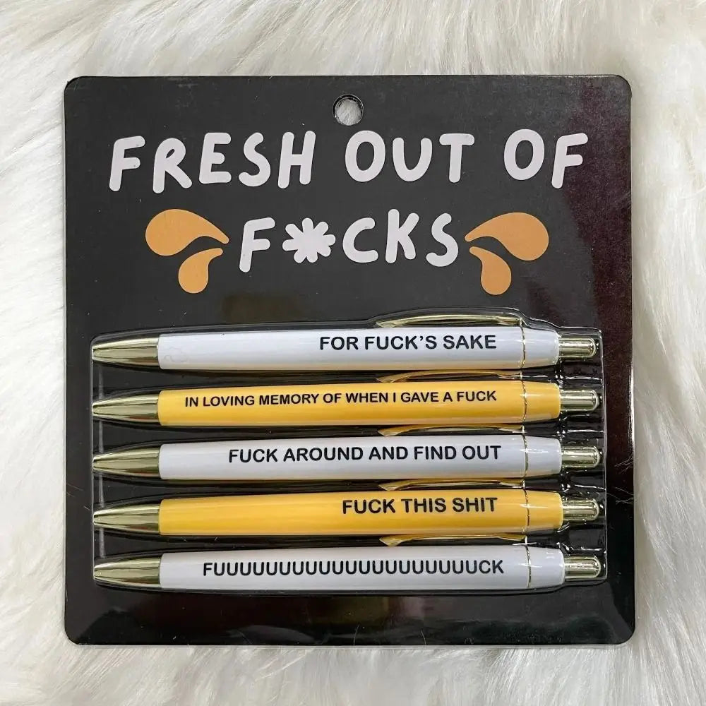 Fresh out of F*cks / Motivational Pen Set