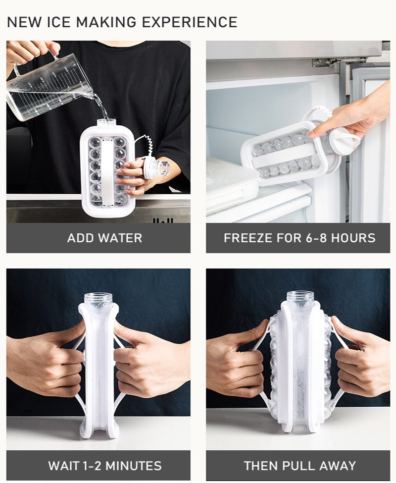 Ice Cube Water Bottle