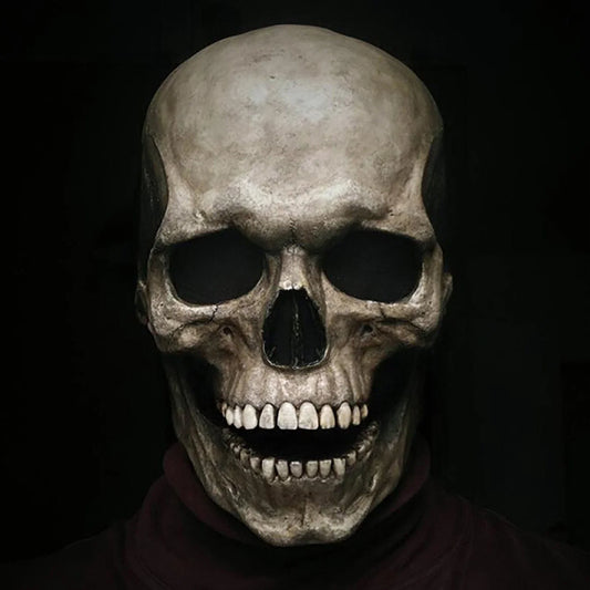Skull Mask with Movable Jaw